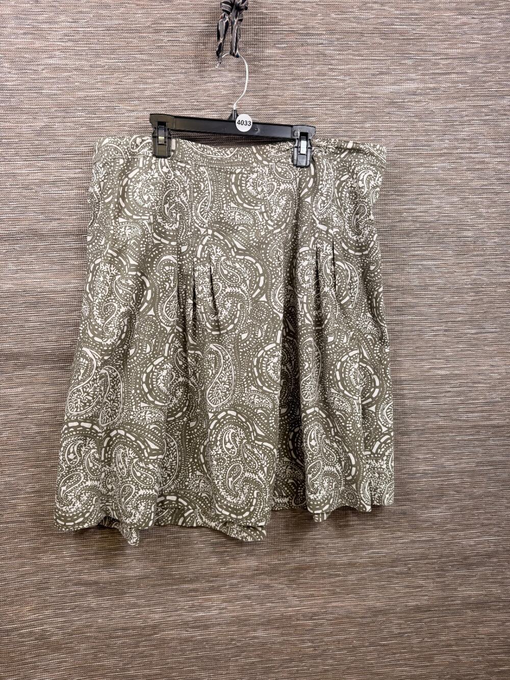 Gap Paisley Print A-Line Skirt Womens Size 16 Multicolor Pockets Casual Career